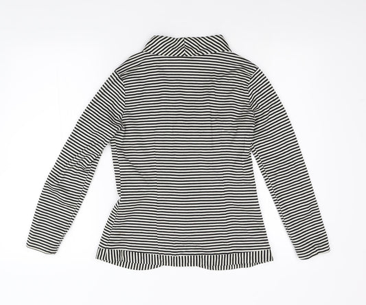 Ma Ena Womens Multicoloured Striped Cardigan Jumper Size M