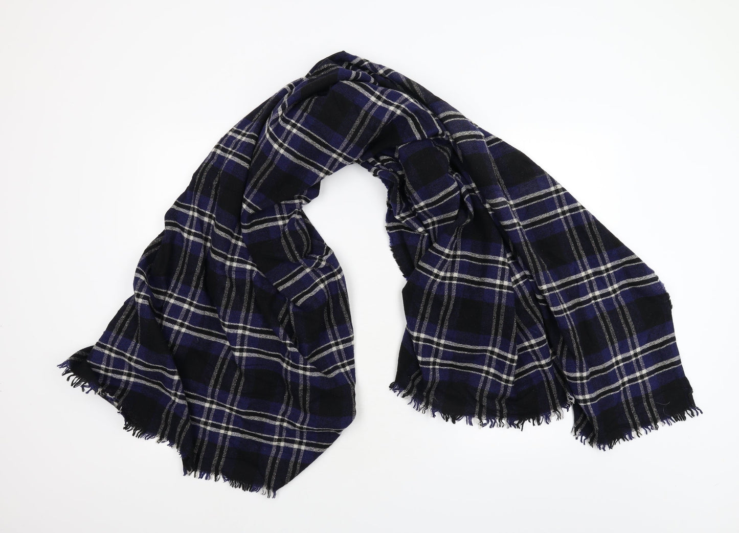 Preworn Multicoloured Check Knit Shawl/Wrap