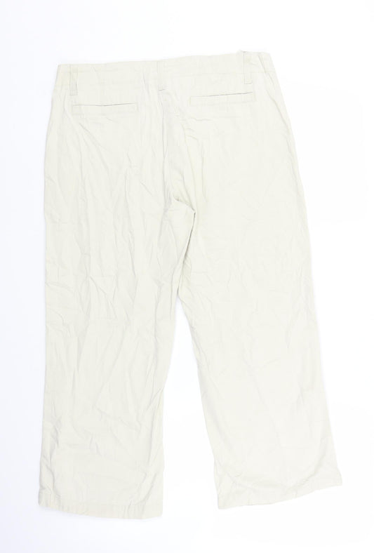 Papaya Womens Ivory Trousers Size 12 L22 in