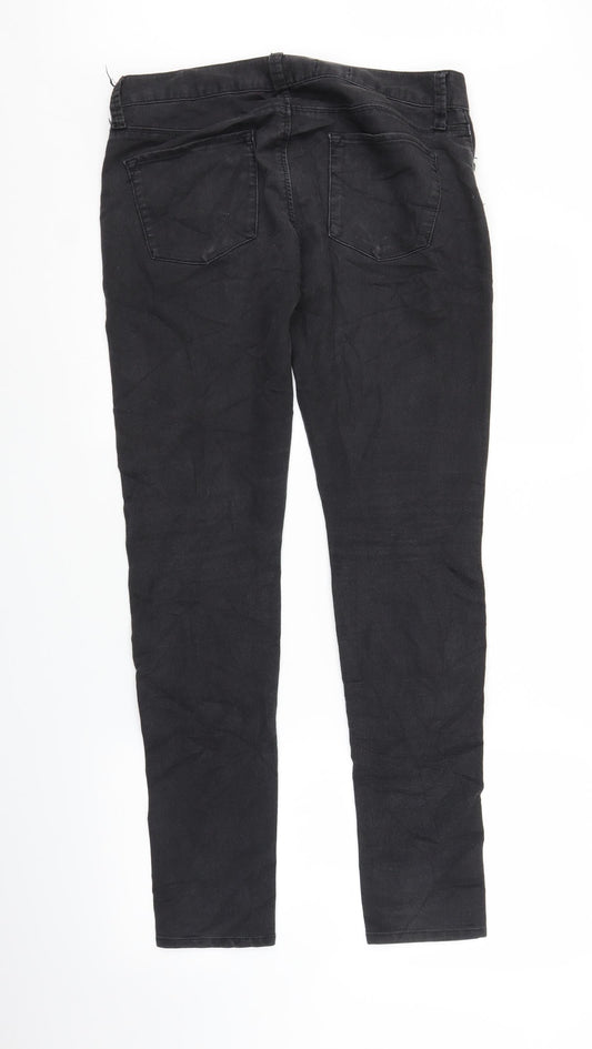Gap Womens Black Denim Straight Jeans Size 30 in L29 in