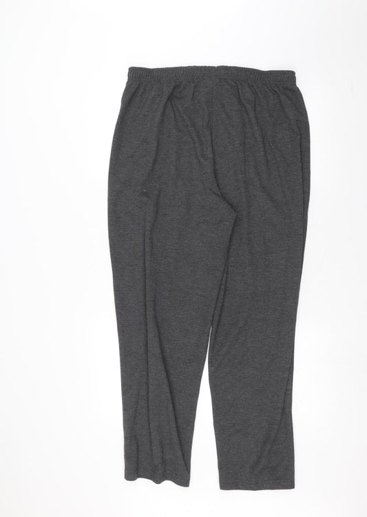 Amalina Womens Grey Trousers Size 18 L25 in