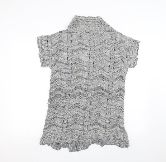 Blush Womens Grey Jacket Coatigan Size M
