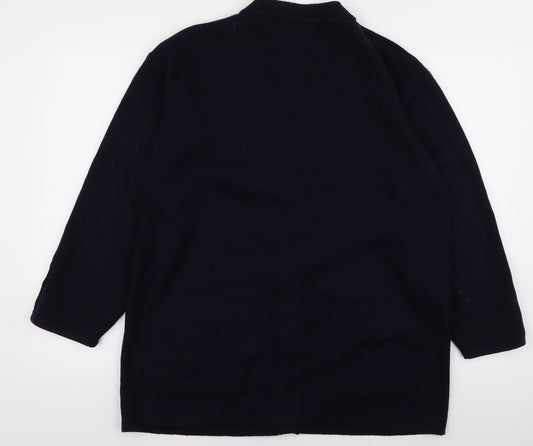 Preworn Womens Black Jacket Size L