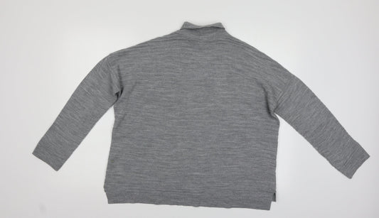 Peacocs Womens Grey Pullover Jumper Size 10