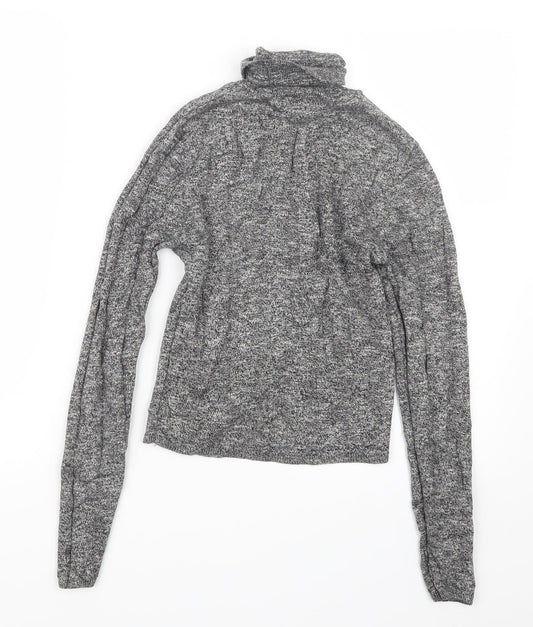 New Look Womens Grey Knit Pullover Jumper Size 8