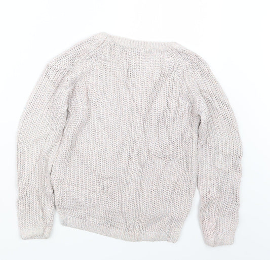 NEXT Girls Pink Pullover Jumper Size 8 Years