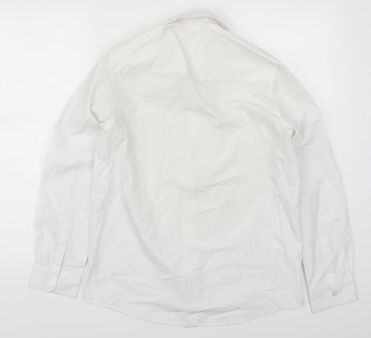 F&F Boys White Basic Button-Up Size 13-14 Years