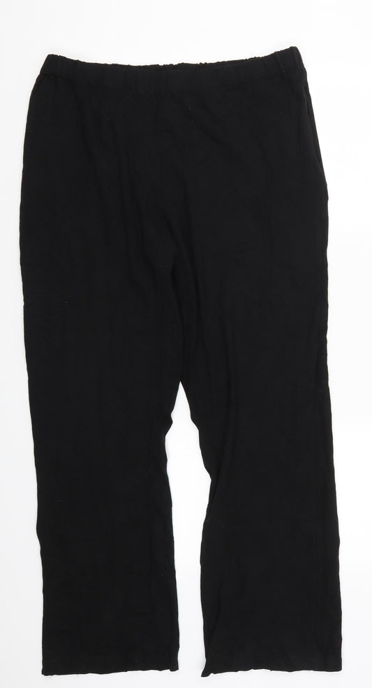 Preworn Womens Black Trousers Size 35 in L29 in