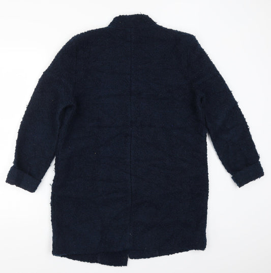 F&F Womens Blue Overcoat Coat Size 8