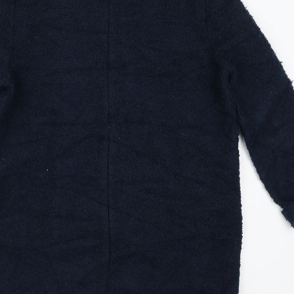 F&F Womens Blue Overcoat Coat Size 8