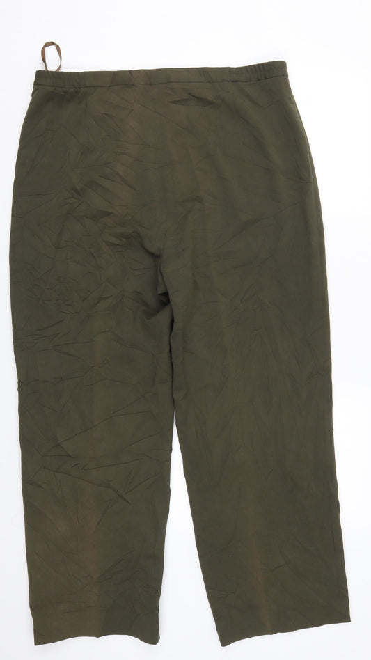 Paul Seperates Womens Green Trousers Size 20 L27 in