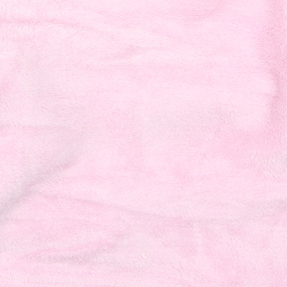 Brand and care label for Early Days girls’ pink solid pyjama top, size 18-24, months - puppy woof