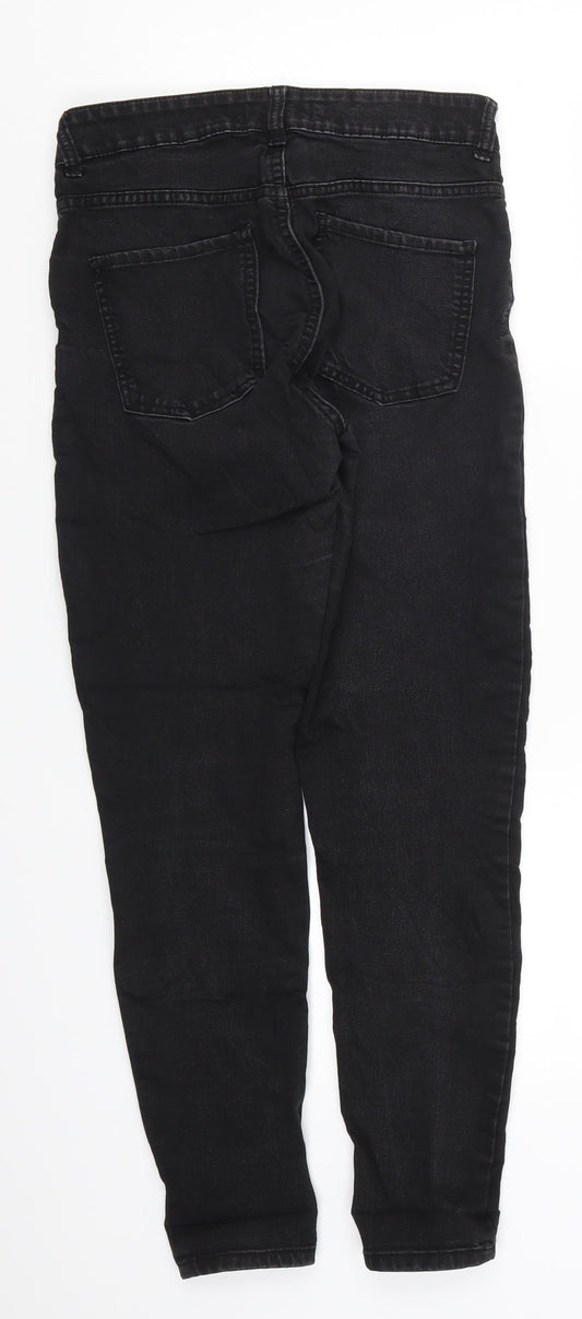 Mango Womens Black Denim Skinny Jeans Size 8 L27 in