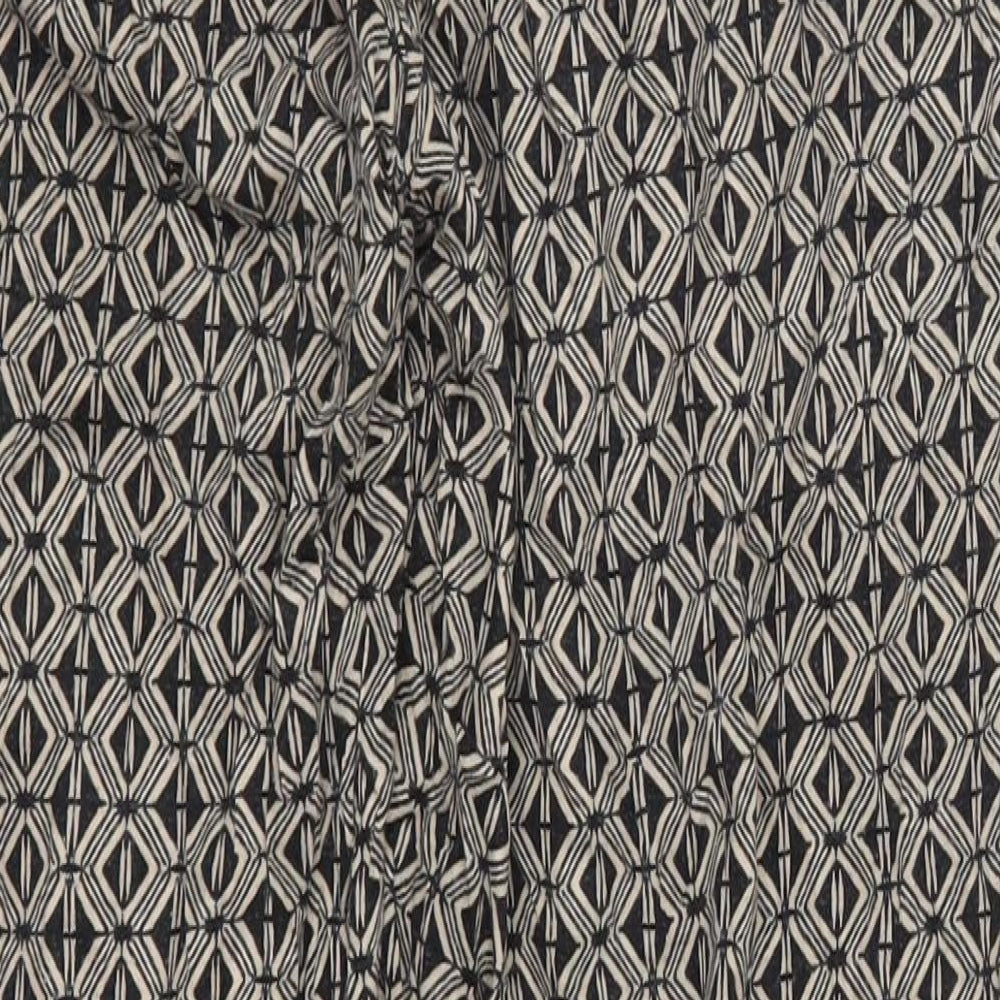 Preworn Womens Brown Geometric Trousers Size 30 in L25 in