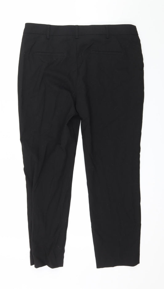 NEXT Womens Black Trousers Size 12 L26 in