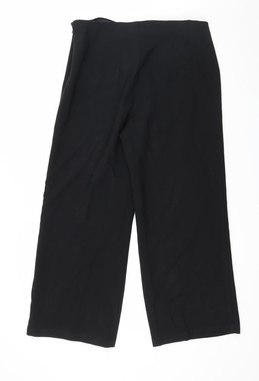 Marks and Spencer Womens Black Trousers Size 12 L25 in