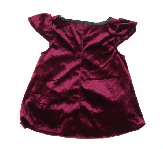 Smiffys Girls Purple A-Line Size 6-9 Months - Bats