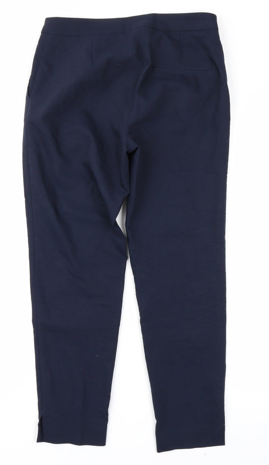 H&M Womens Blue Trousers Size 6 L23 in