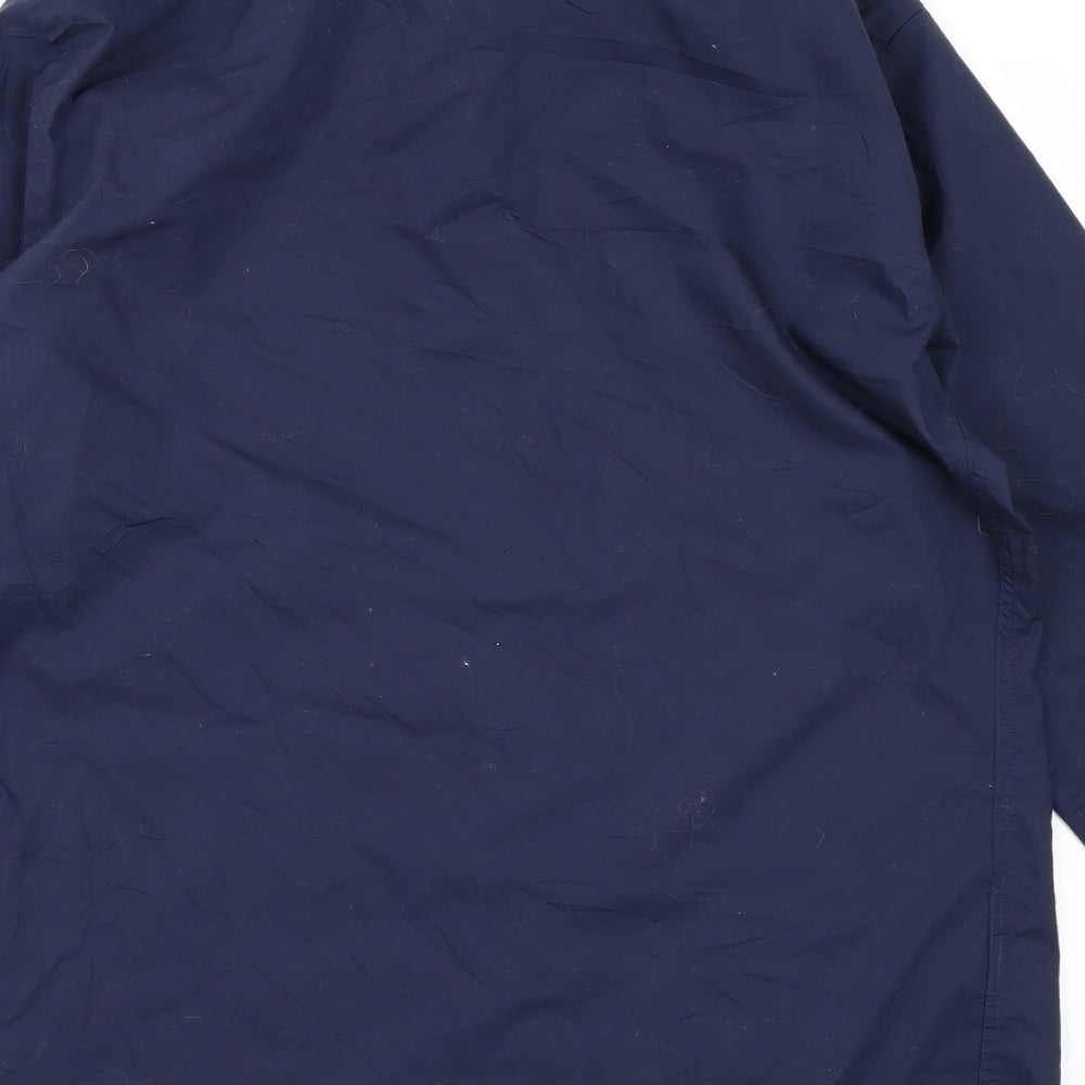 Brand and care label for Autograph men’s blue button-up, size 14.5
