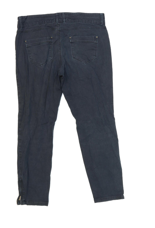 Camaïeu Womens Blue Denim Skinny Jeans Size 32 in L26 in