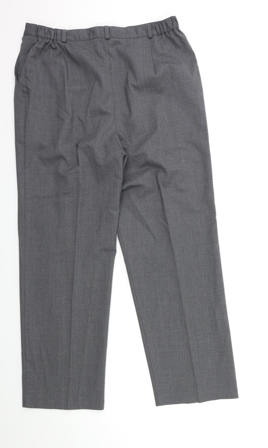 Debenhams Womens Grey Trousers Size 16 L28 in