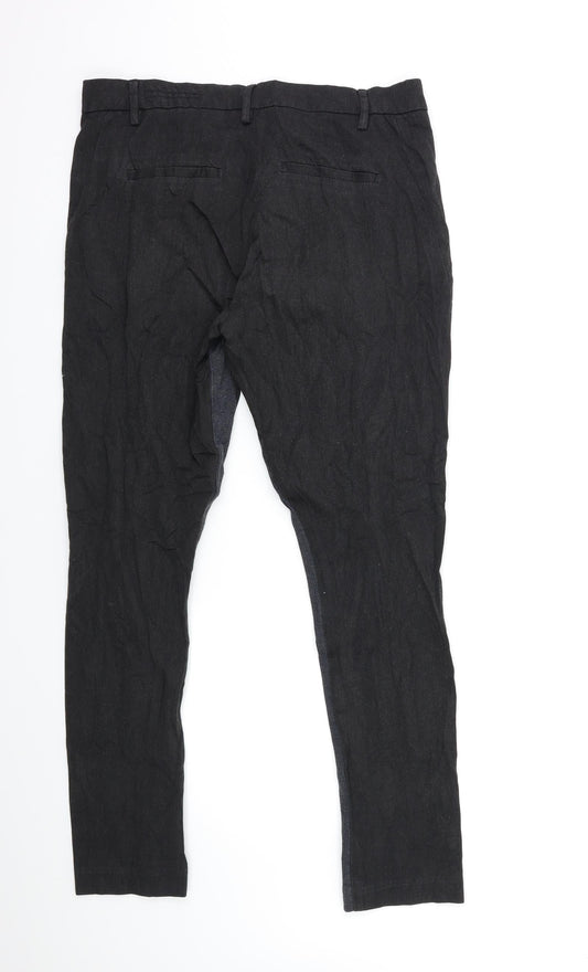 ANGELE Womens Black Denim Skinny Jeans Size 32 in L30 in