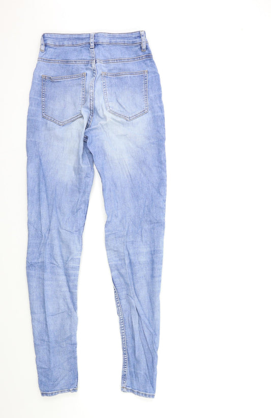 H&M Womens Blue Denim Skinny Jeans Size 8 L30 in