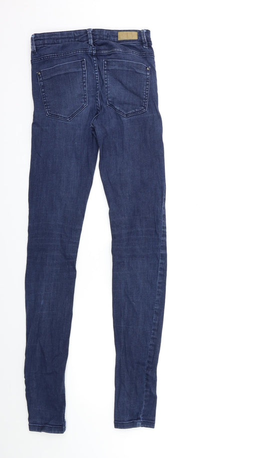 Zara Womens Blue Denim Skinny Jeans Size 6 L31 in