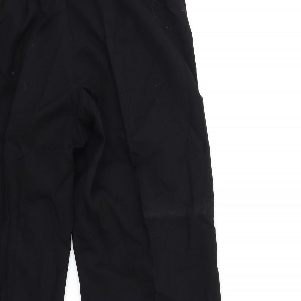 Preworn Womens Black Rayon Trousers Size 32 in L30 in