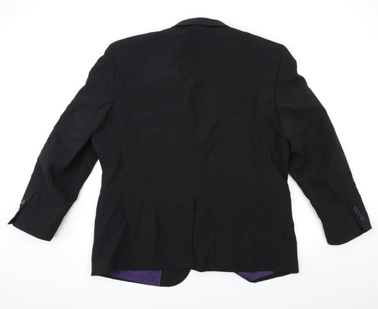 Taylor & Wright Mens Black Jacket Suit Jacket Size 38