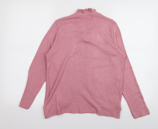 jouly Womens Pink Cardigan Jumper Size S - top/cardigan