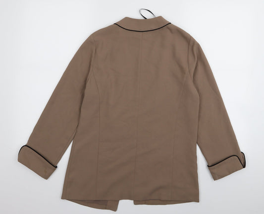 Warehouse Womens Beige Jacket Blazer Size 6