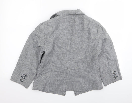 alex & co Womens Grey Check Jacket Blazer Size 12
