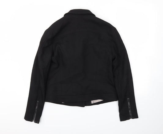 Preworn Womens Black Jacket Blazer Size 36