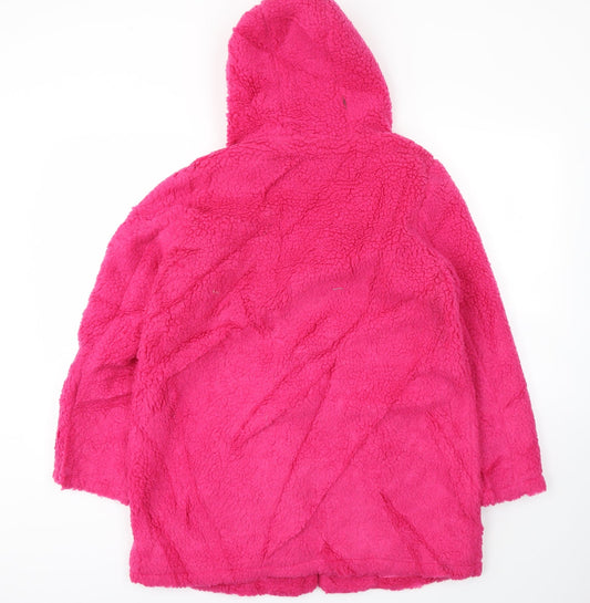 AIBEILI Womens Pink Jacket Coat Size M