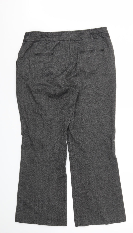 Soon Womens Grey Trousers Size 14 L28 in