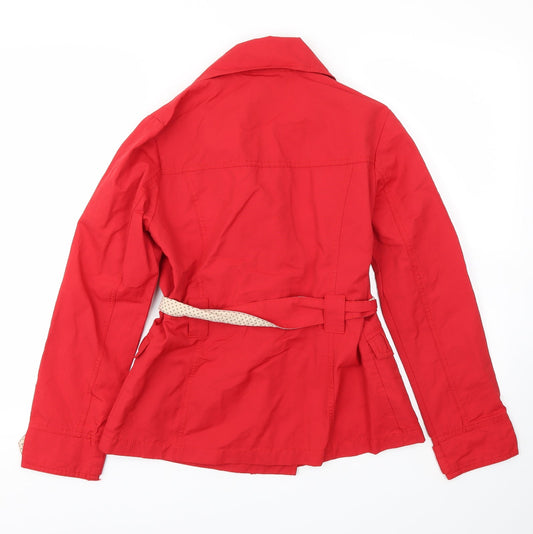 BE BEAU Womens Red Jacket Coat Size 8