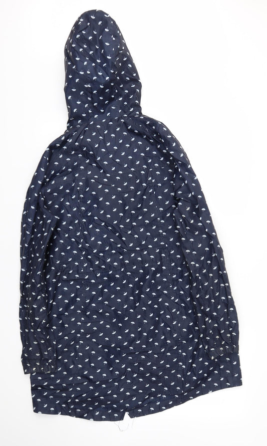 ORIGANALS Womens Blue Polka Dot Jacket Coat Size 14