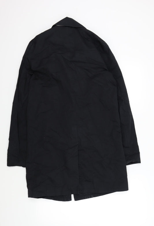 New Look Womens Black Overcoat Jacket Size XS