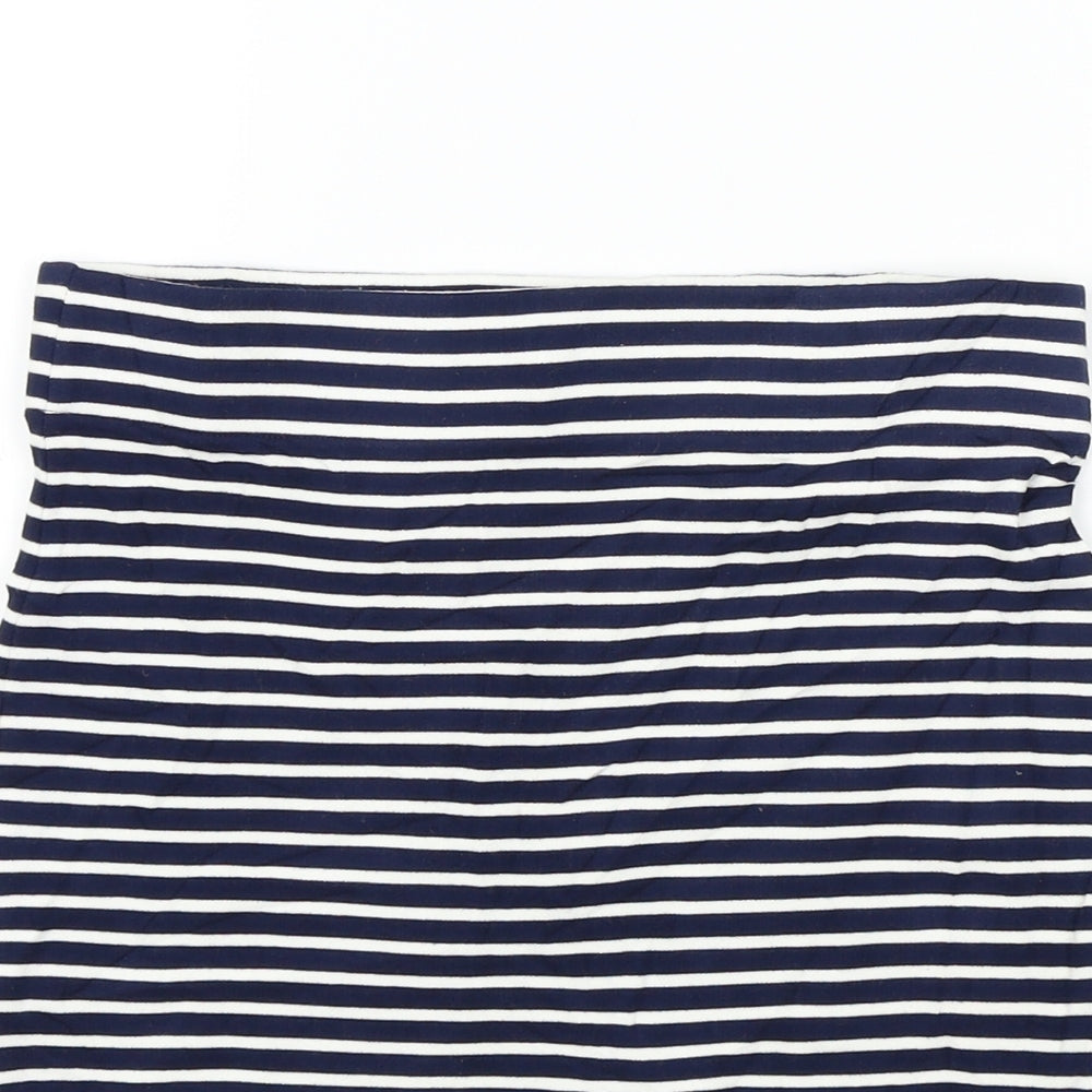 Jack Wills Womens Blue Striped A-Line Skirt Size 6