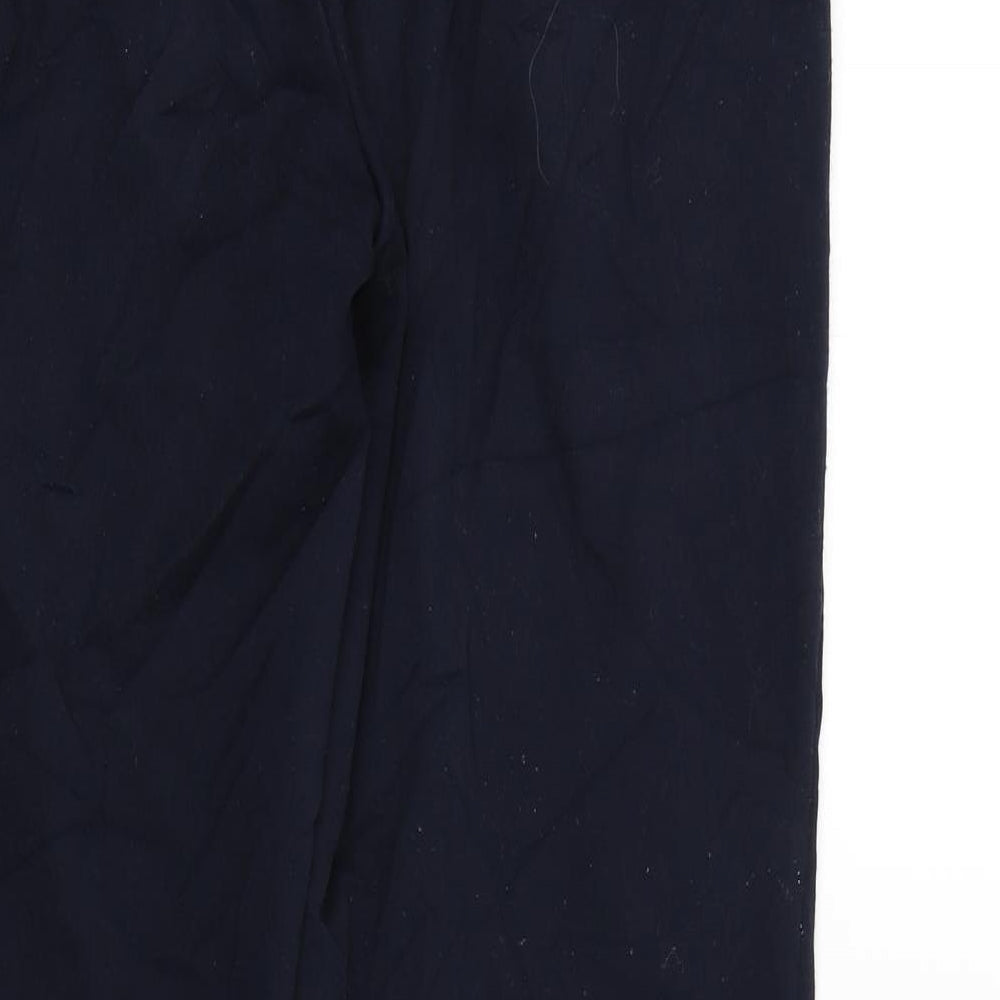 M&S Womens Blue Trousers Size 12 L28 in