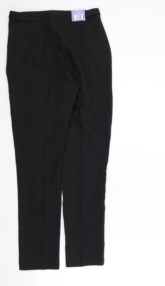 Avenue Womens Black Trousers Size 8 L27 in