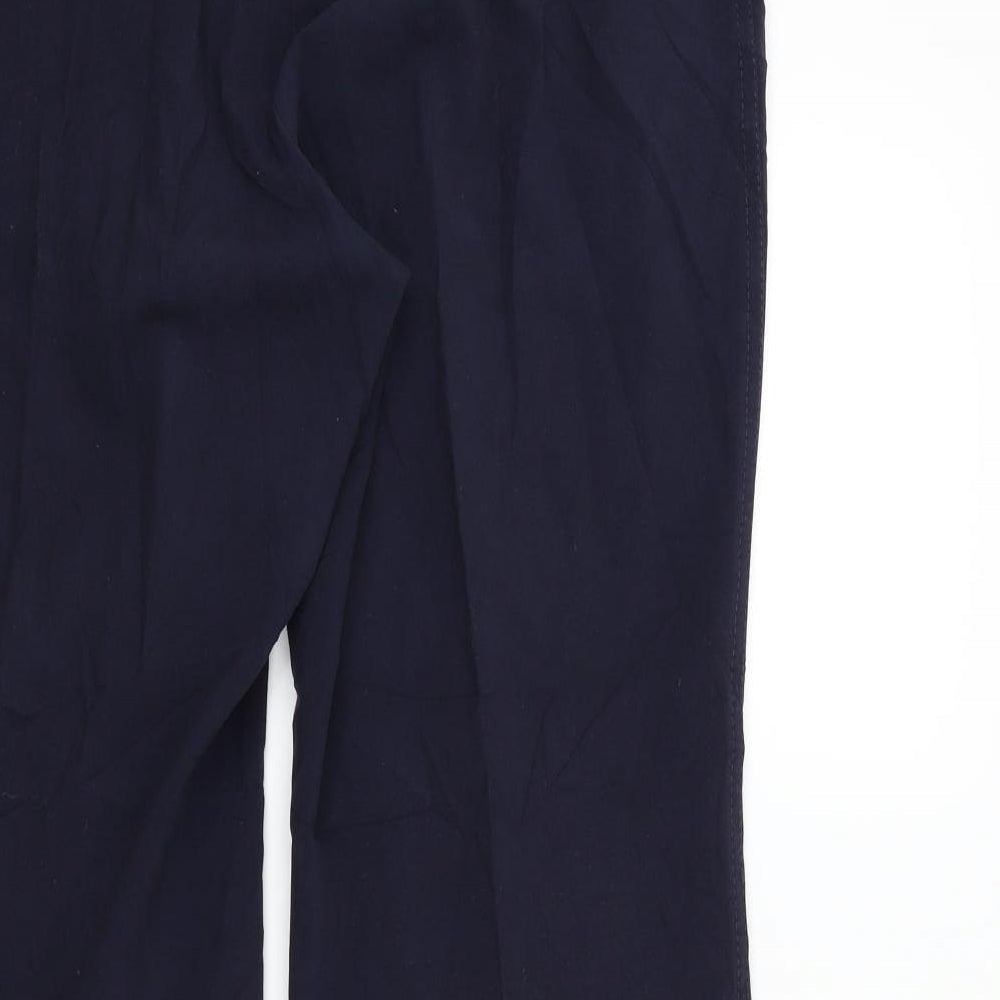 M&S Womens Blue Trousers Size 16 L26 in