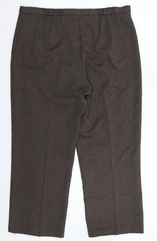 Autonomy Womens Grey Trousers Size 18 L28 in