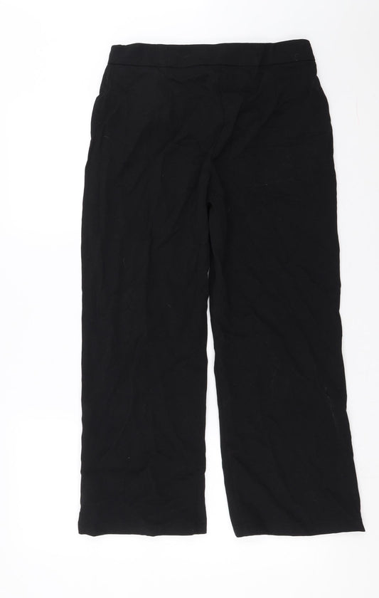 ISLE Womens Black Trousers Size 12 L25 in