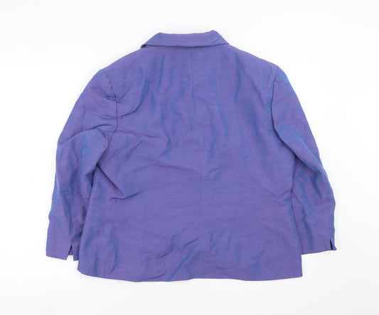 Debenhams Womens Purple Jacket Suit Jacket Size 16