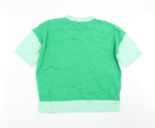 Marks and Spencer Womens Green Pullover Jumper Size 12