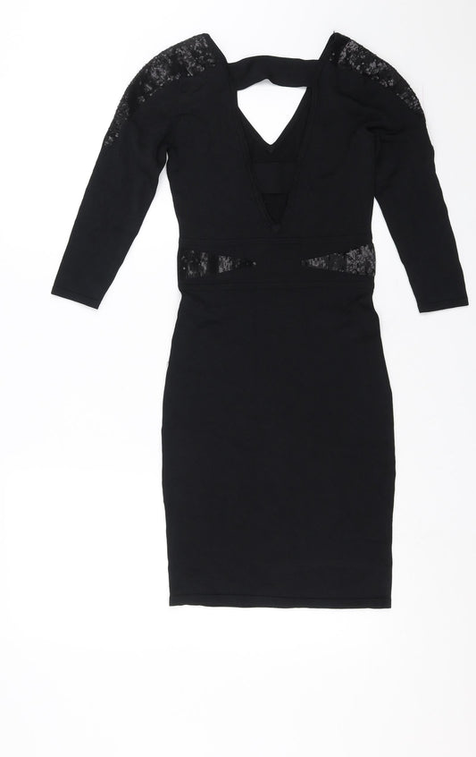 Amichi Womens Black Bodycon Size S