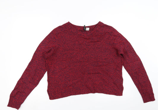 Divided by H&M Womens Red Pullover Jumper Size M