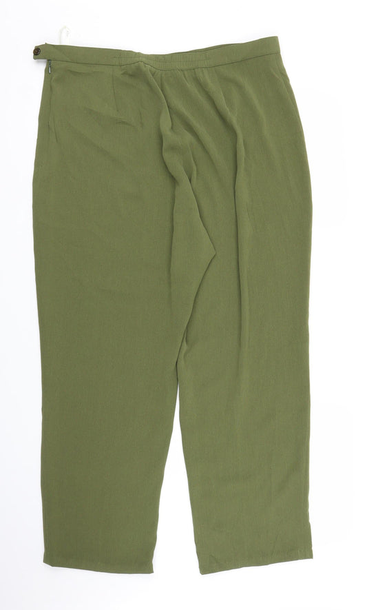 ELVI Womens Green Bloomer Trousers Size 20 L26 in